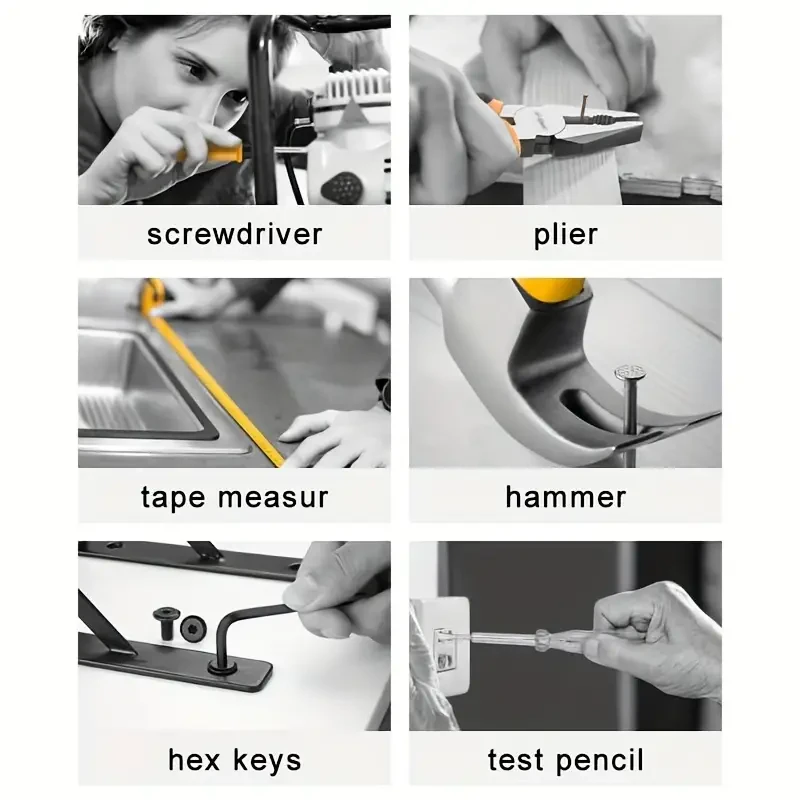 24-Piece Essential Household Hand Tool Kit – DIY & Repair Set with Storage Case