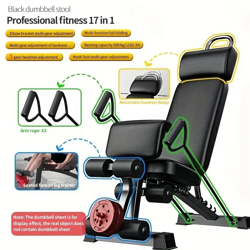 ADKING 17-in-1 Dumbbell Bench – Adjustable Home Gym Exercise Chair