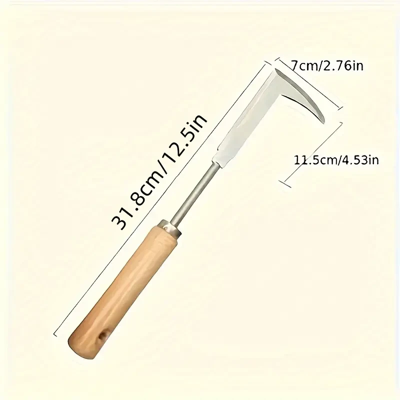 Stainless Steel Weed Puller – Hooked Gardening Knife