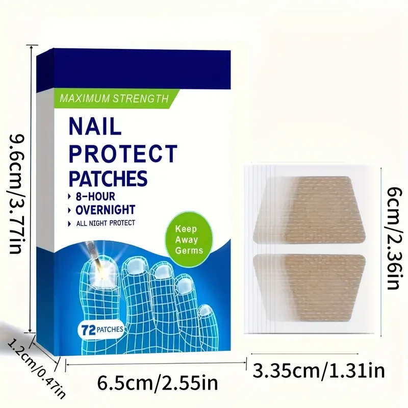 Toenail Care Patches – 72 Patches