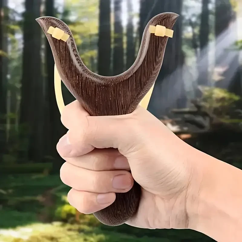 Premium Solid Wood Slingshot Set – Mud Ball Launcher