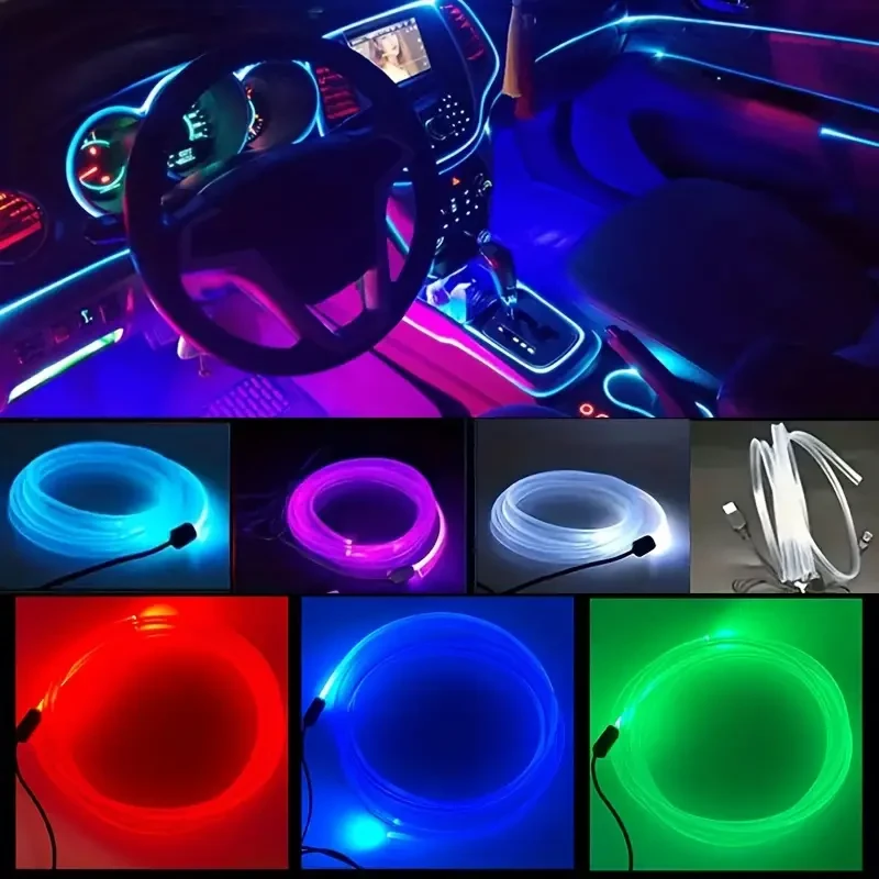 5 Meters RGB Car Interior Lights – USB Control