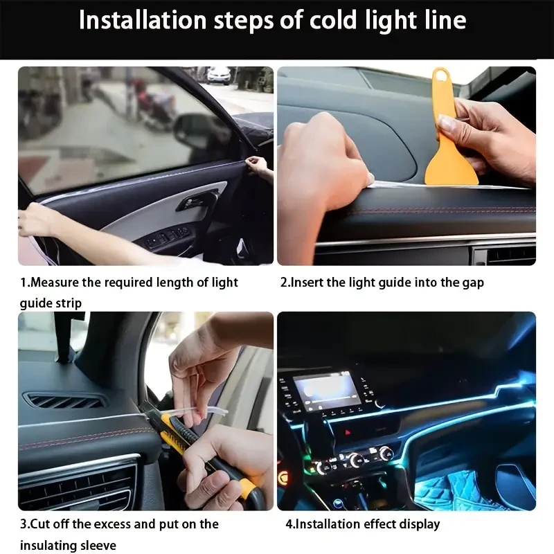 5 Meters RGB Car Interior Lights – USB Control