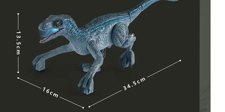 Hot Bee Remote Control Dinosaur Toys, Walking Robot Dinosaur w/ Roaring Sounds