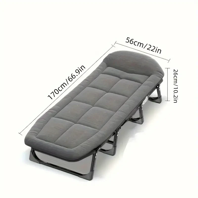 Portable Folding Bed – Aluminum Frame, Adult Size