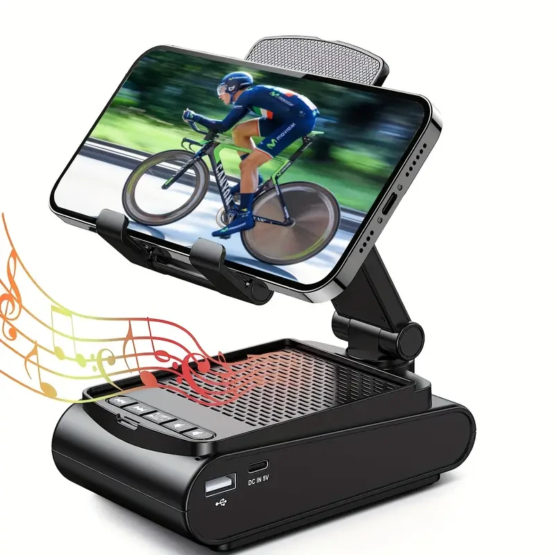 Portable Phone Stand Speaker – Wireless Sound & Non-Slip Base