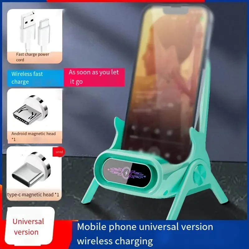 Universal Wireless Charger Stand – Fast Charging & Auto-Sensing