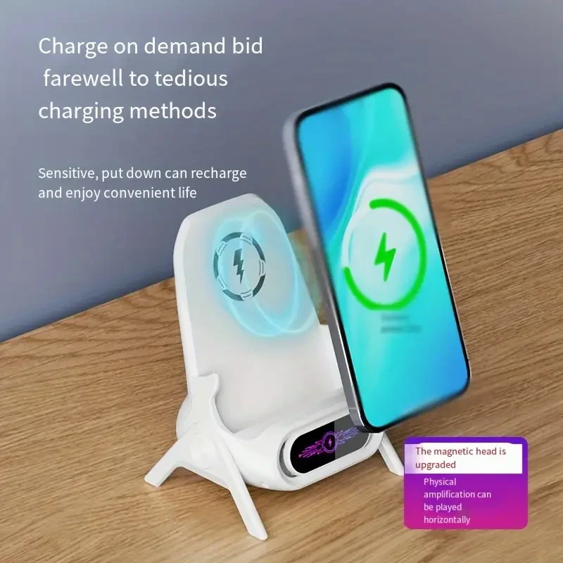 Universal Wireless Charger Stand – Fast Charging & Auto-Sensing