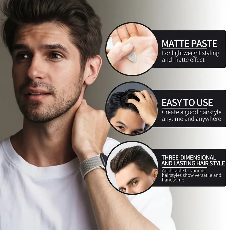 Temporary Hair Color Wax – Strong Hold & Matte Finish