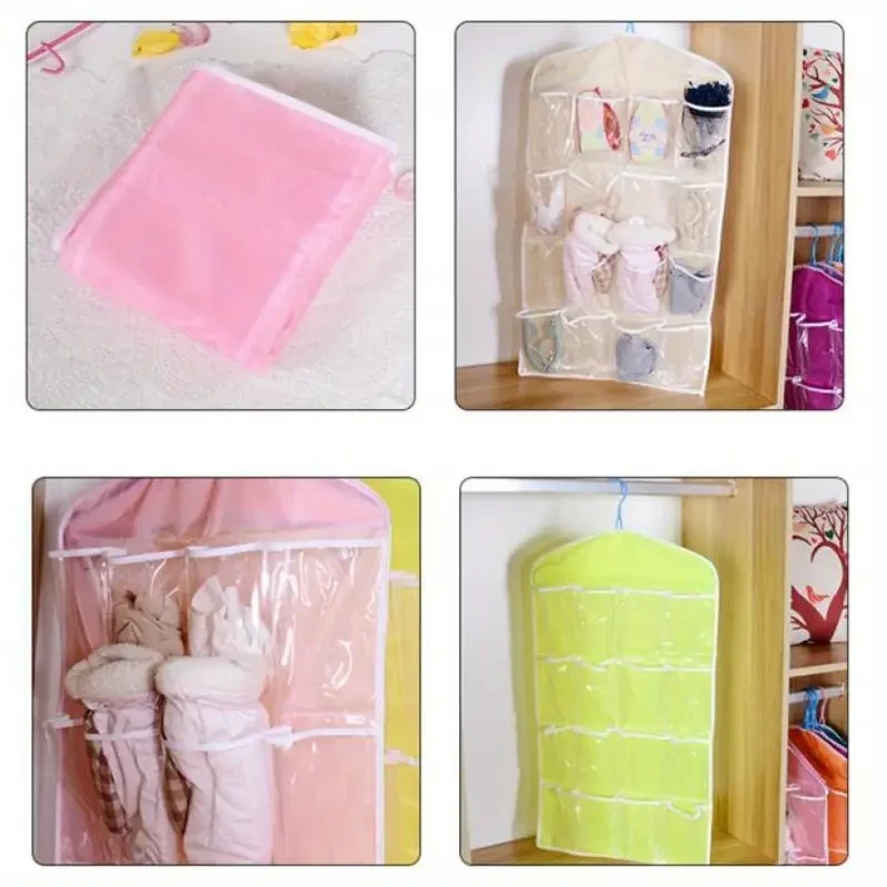 16-Pocket Hanging Bag Storage Organizer – Space-Saving Solution