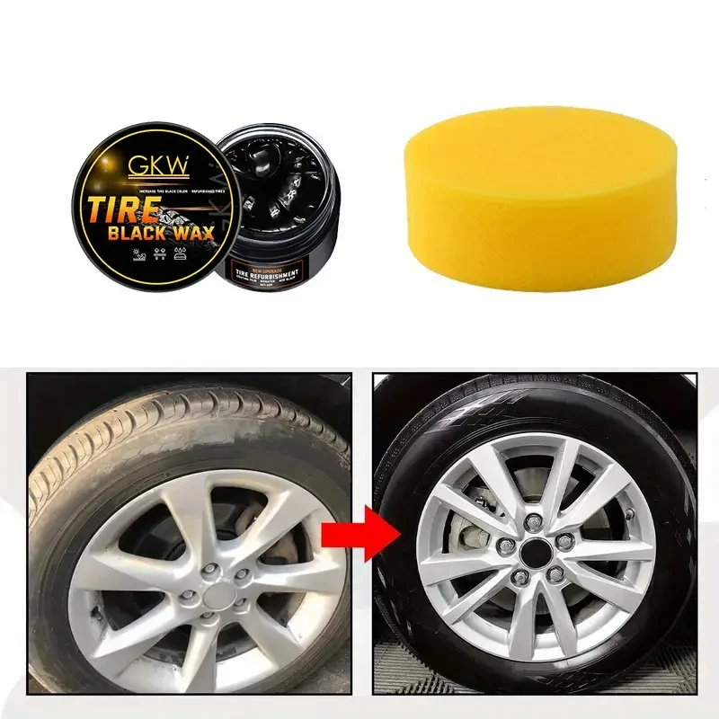 GKW Tire Black Wax Coating – Durable Shine & Restoration