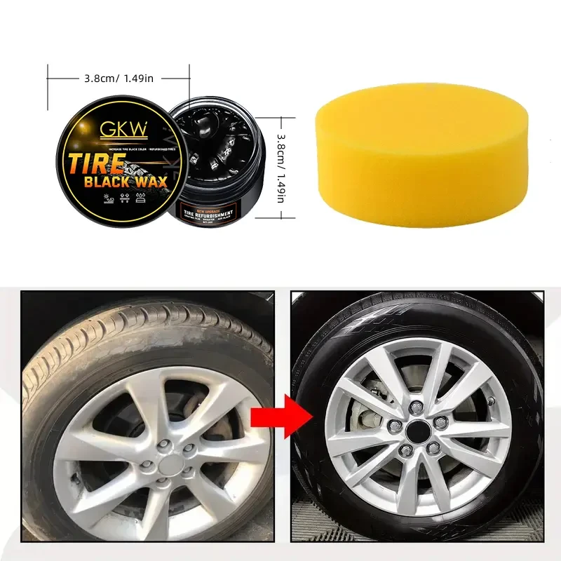GKW Tire Black Wax Coating – Durable Shine & Restoration