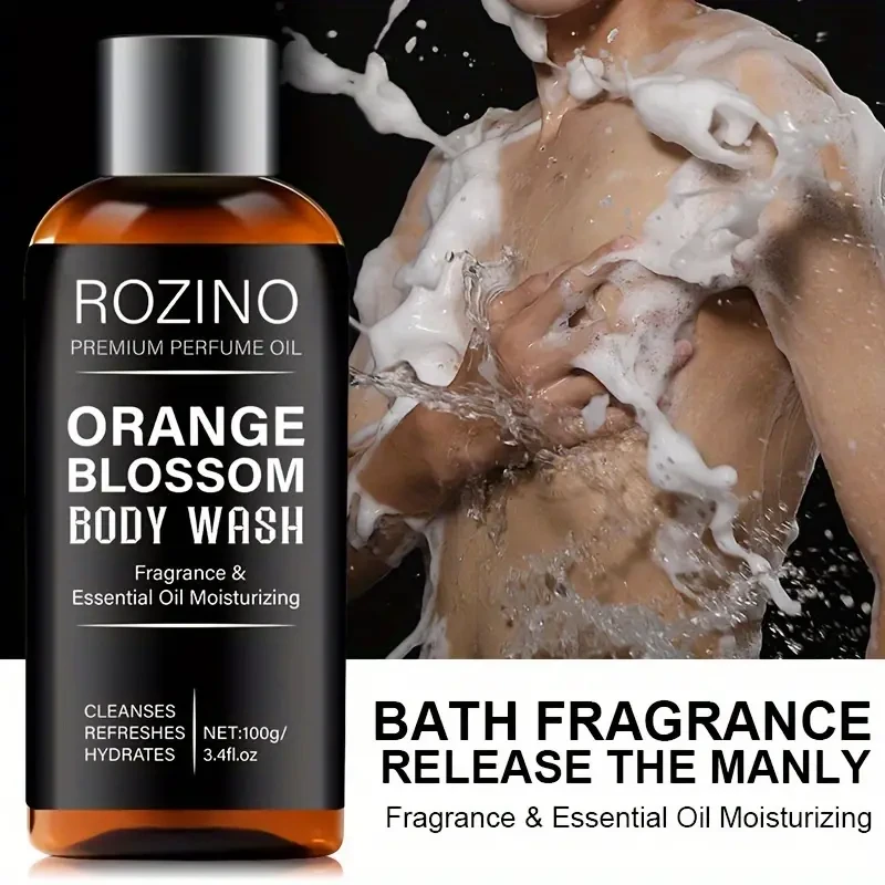100g Orange Blossom Men’s Body Wash – Moisturizing & Exfoliating