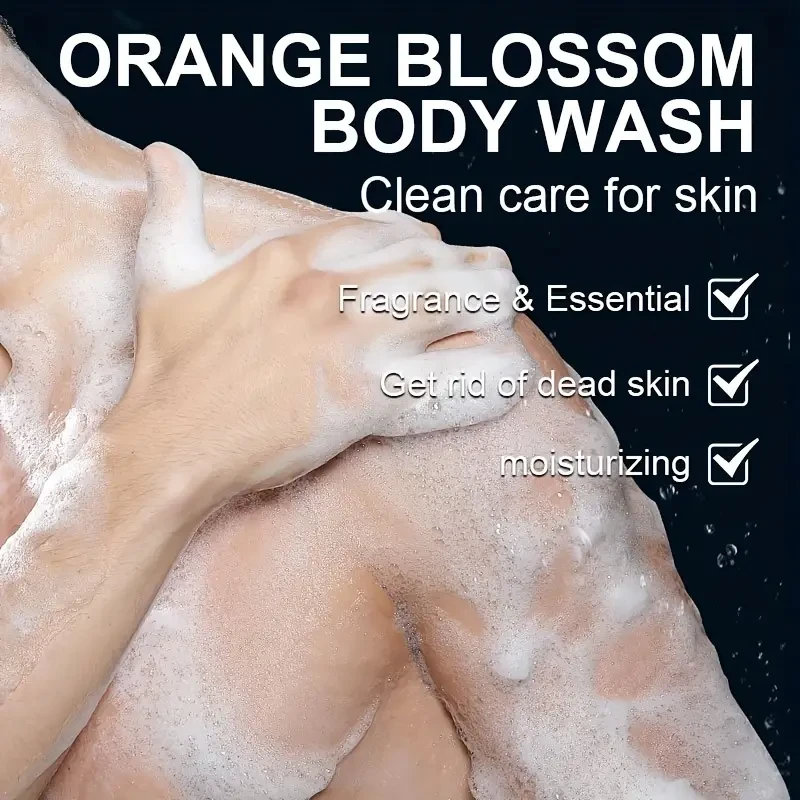 100g Orange Blossom Men’s Body Wash – Moisturizing & Exfoliating