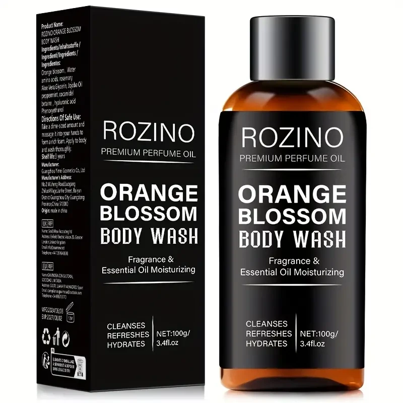 100g Orange Blossom Men’s Body Wash – Moisturizing & Exfoliating