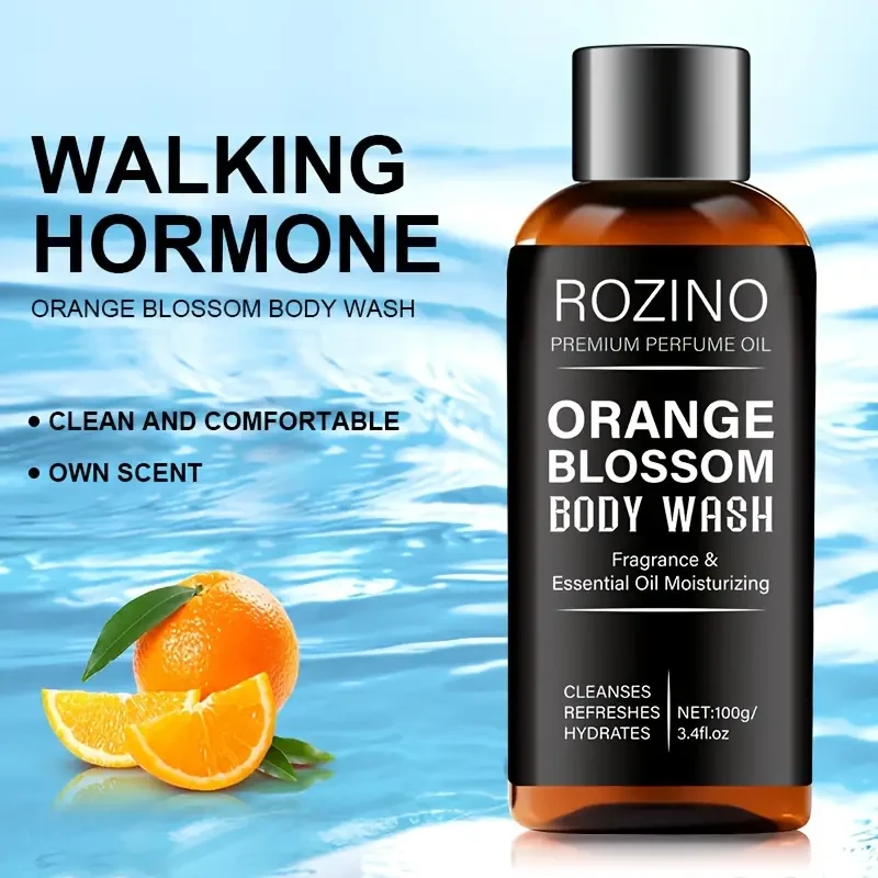 100g Orange Blossom Men’s Body Wash – Moisturizing & Exfoliating