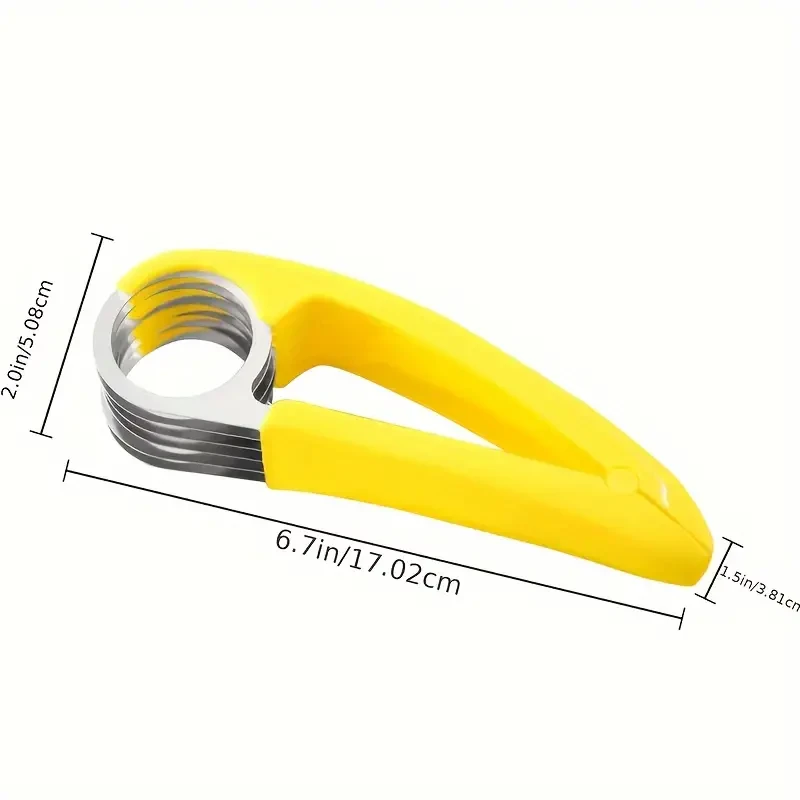 Stainless Steel Banana & Cucumber Slicer – Handy Kitchen Gadget