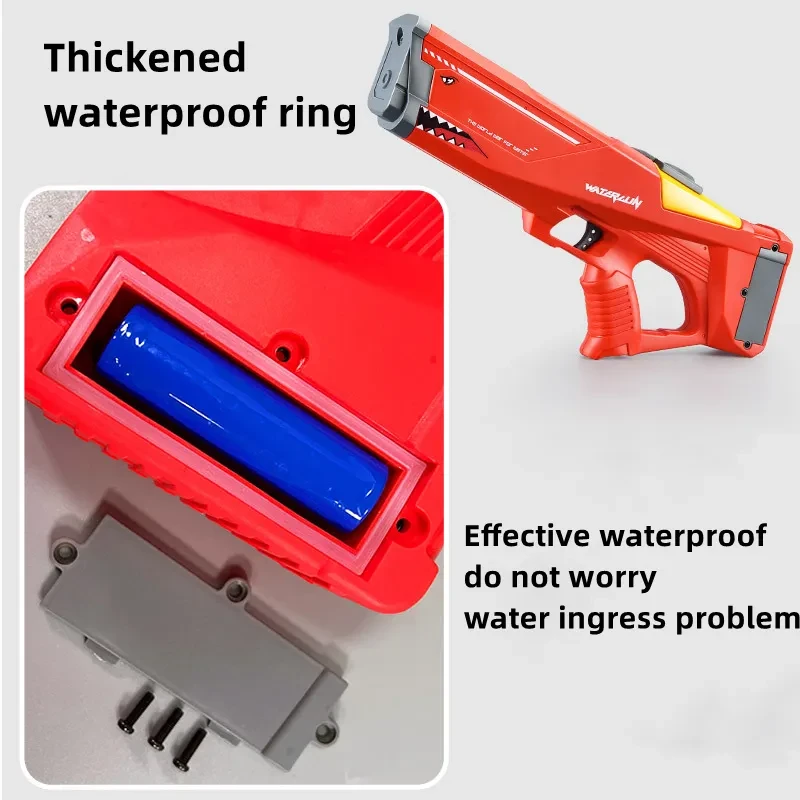 Automatic Electric Water Gun Toys Shark High Pressure Outdoor Summer Beach Toy Kids Adult Water Fight Pool Party Water Toy
