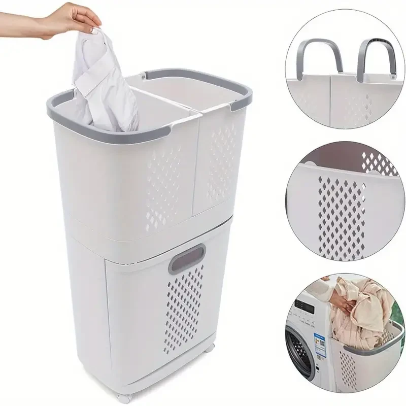 Wheeled Laundry Hamper – Spacious & Breathable Organizer