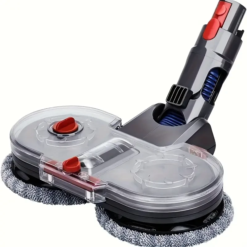 Electric Double Mop Attachment for Dyson V7–V15 – Dual Spin Mop with Water Tank