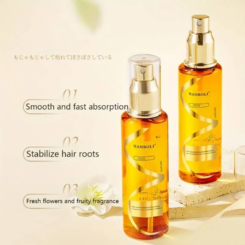 Soft Hair Care Essential Oil To Improve Dry And Frizz