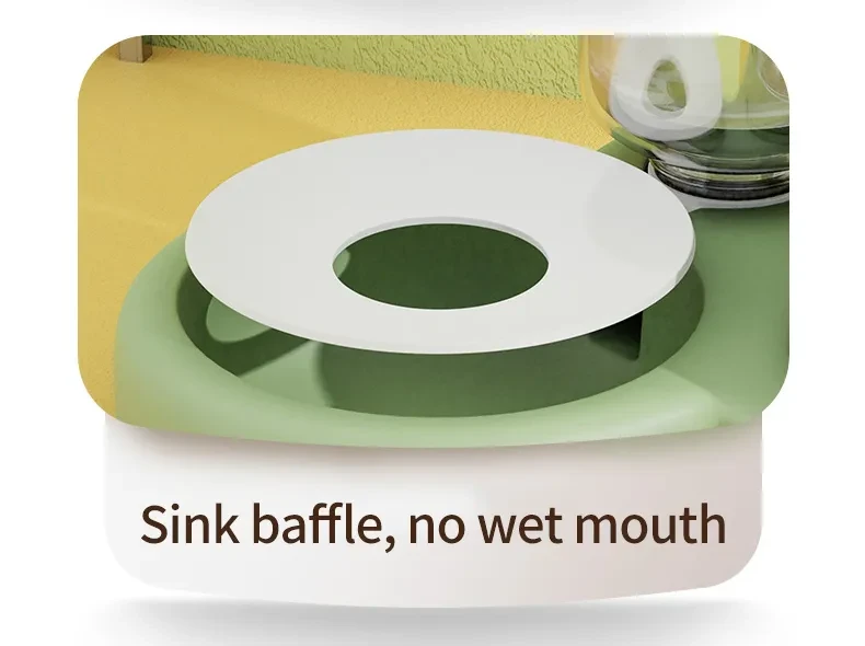 Pet Food Bowl With Water Fountain