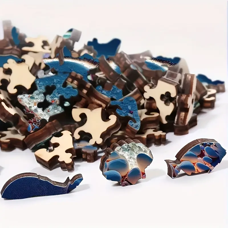 Irregular Animal-Shaped Wooden Puzzle for Adults – Brain Teaser Gift