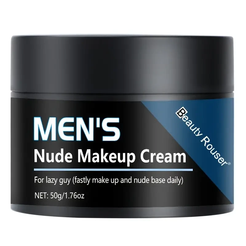 Beauty Rouser Men's Nude Makeup Cream – Oil-Control & Moisturizing (50g)