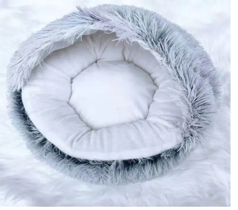 Pet Winter Bed Round Plush Warm