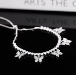 Multi Butterfly Bracelet Light Luxury Niche Micro-set Zircon
