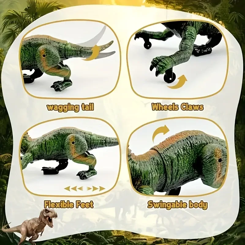 Remote Control Tyrannosaurus Rex Dinosaur Toy – Glowing Spray