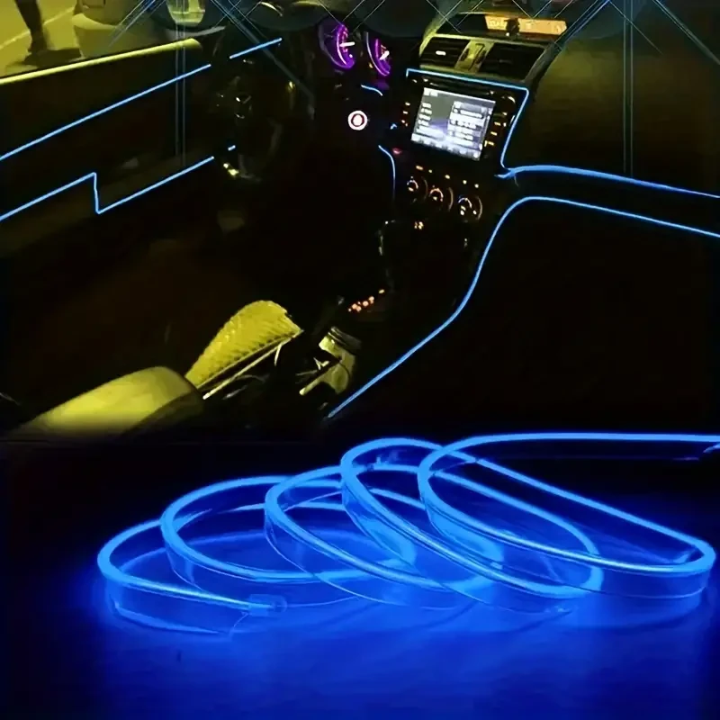 Car Interior LED Neon Strip – 5M Flexible Ambient Light