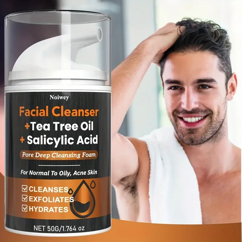 50g Salicylic Acid Facial Cleanser – Tea Tree Oil & Turmeric