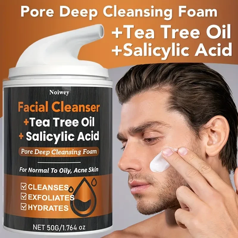 50g Salicylic Acid Facial Cleanser – Tea Tree Oil & Turmeric