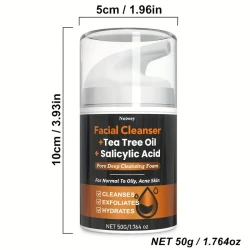 50g Salicylic Acid Facial Cleanser – Tea Tree Oil & Turmeric