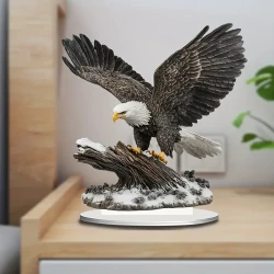 Eagle Sun Catcher with Spreading Wings – Acrylic Desk Decor (19.99cm)