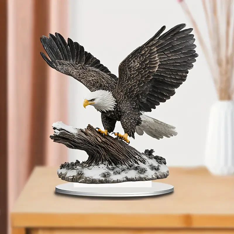 Eagle Sun Catcher with Spreading Wings – Acrylic Desk Decor (19.99cm)