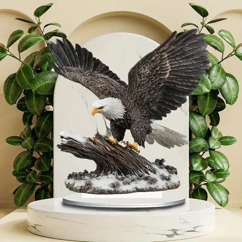 Eagle Sun Catcher with Spreading Wings – Acrylic Desk Decor (19.99cm)