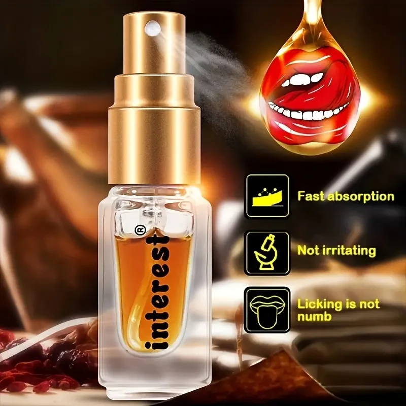 Interest 1pc Male Spray, Persistent Erection Enhancer, 0.07oz, Non-Irritating, Fast Absorption, Durable Formula, All Skin Types, Home Treatment for Sexual Health