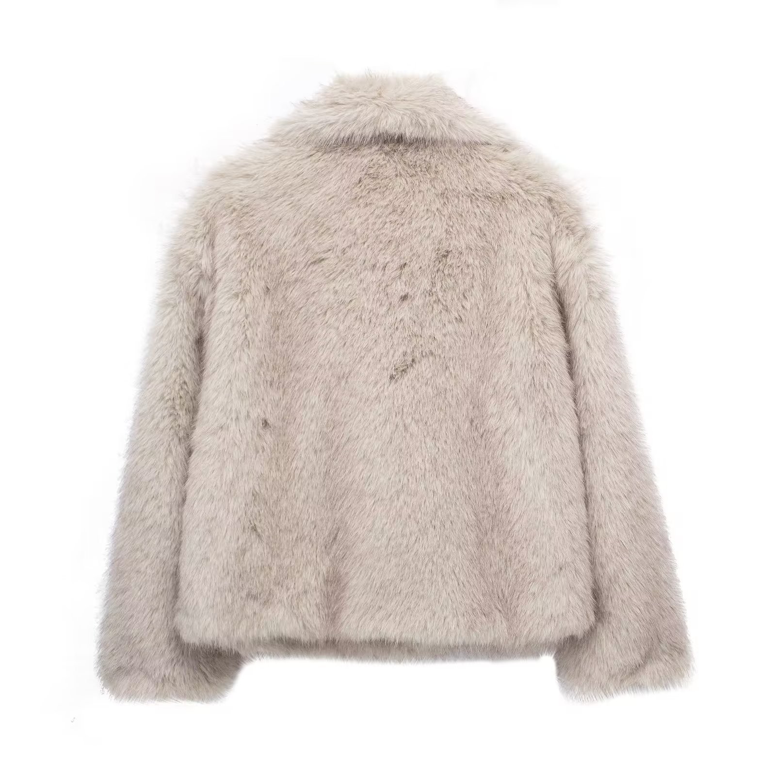 Winter Plush Thicken Lapel Coat - Women’s Casual Long Sleeve Outerwear