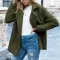 Women’s Loose Lapel Fluffy Coat – Button Jacket Cardigan for Winter