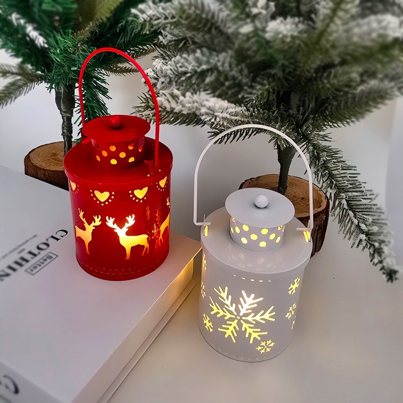 hristmas LED Candle Lanterns – Nordic Style Decorative Electronic Candles for Holiday Decor