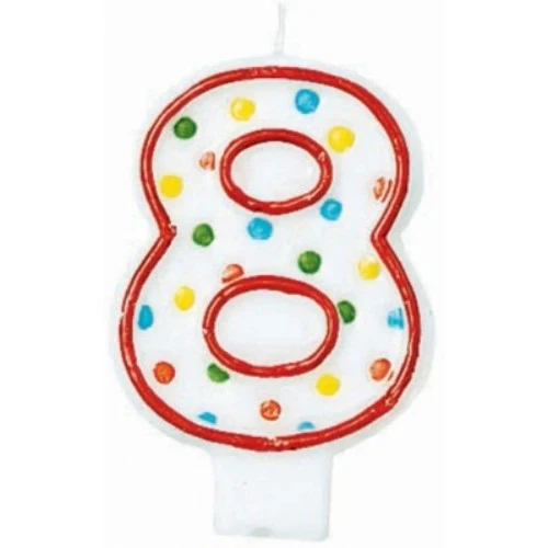 Polka Dots Flat Candle - #8