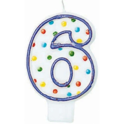 Polka Dots Flat Candle - #6