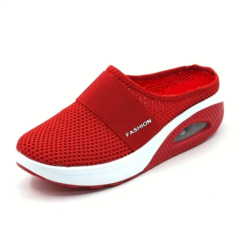 Women's Air Cushion Mesh Mule Sandals – Breathable & Lightweight