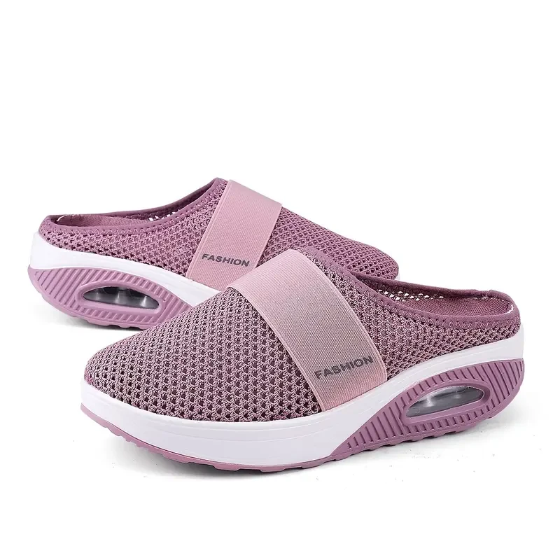 Women's Air Cushion Mesh Mule Sandals – Breathable & Lightweight