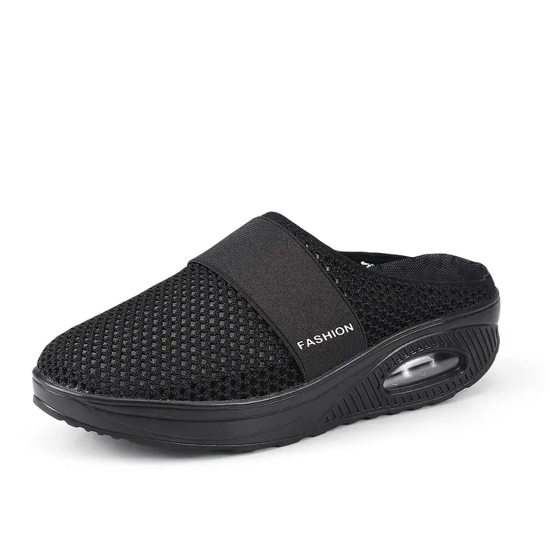 Women's Air Cushion Mesh Mule Sandals – Breathable & Lightweight