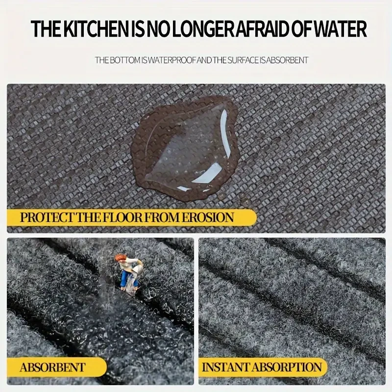 Non-slip Kitchen Rug – Waterproof, Oil-Resistant & Easy-to-Maintain Floor Mat