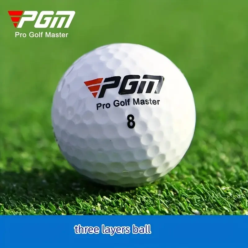 5pcs White Three-Layer Golf Balls – 44g, Hardness 80, Game-Ready Golf Accessories