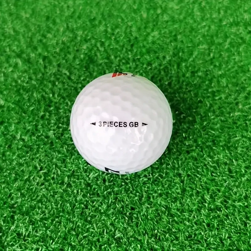 5pcs White Three-Layer Golf Balls – 44g, Hardness 80, Game-Ready Golf Accessories